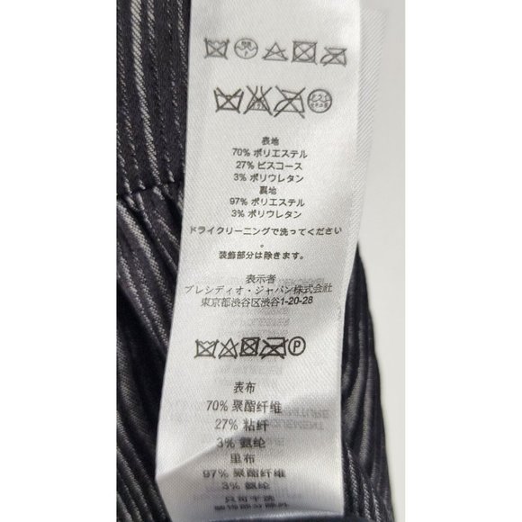 A|X Armani Exchange Dress Womens 6 Black Gray Fit Flare Ruffled V Neck Cocktail - Picture 13 of 16